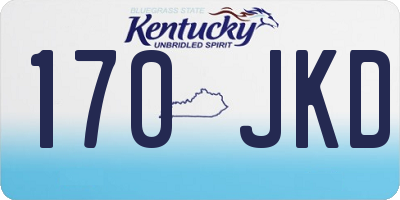 KY license plate 170JKD