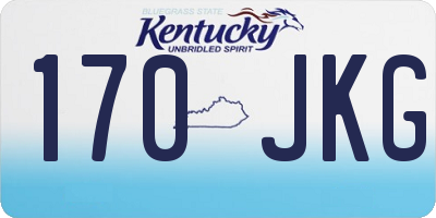 KY license plate 170JKG