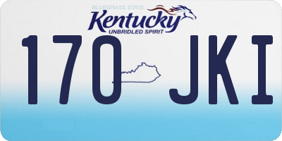 KY license plate 170JKI