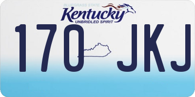 KY license plate 170JKJ