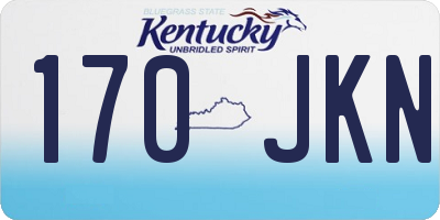 KY license plate 170JKN