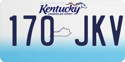 KY license plate 170JKV