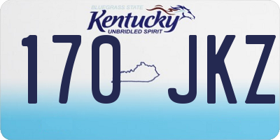 KY license plate 170JKZ