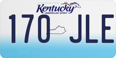 KY license plate 170JLE
