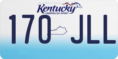 KY license plate 170JLL