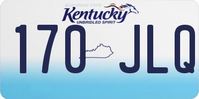 KY license plate 170JLQ