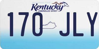 KY license plate 170JLY