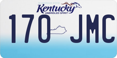 KY license plate 170JMC