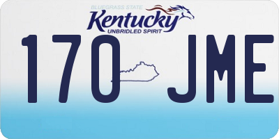 KY license plate 170JME
