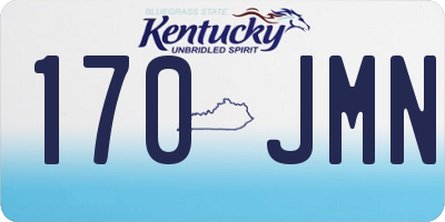 KY license plate 170JMN