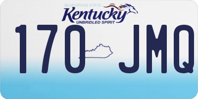 KY license plate 170JMQ