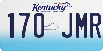KY license plate 170JMR
