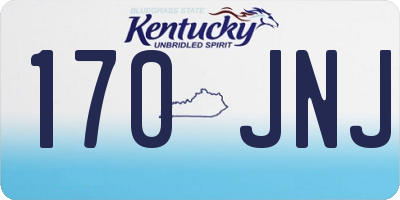KY license plate 170JNJ