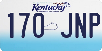 KY license plate 170JNP