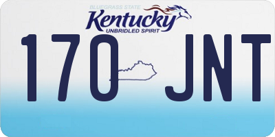KY license plate 170JNT