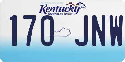 KY license plate 170JNW