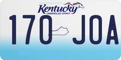 KY license plate 170JOA
