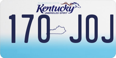 KY license plate 170JOJ