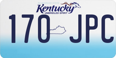 KY license plate 170JPC