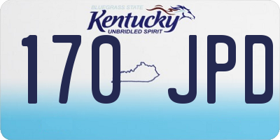 KY license plate 170JPD