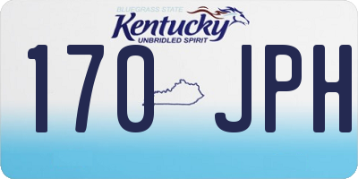 KY license plate 170JPH
