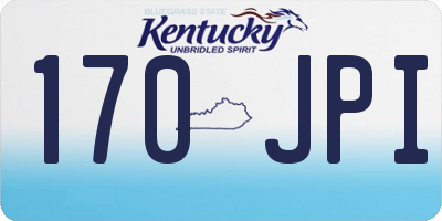 KY license plate 170JPI
