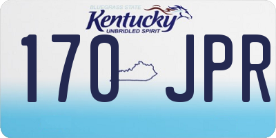 KY license plate 170JPR
