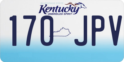 KY license plate 170JPV