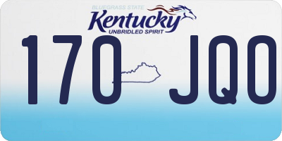 KY license plate 170JQO
