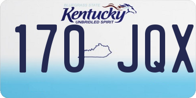 KY license plate 170JQX