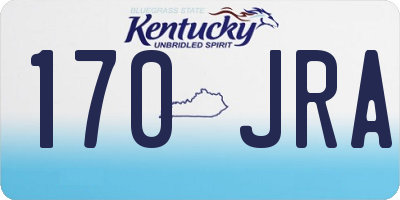 KY license plate 170JRA