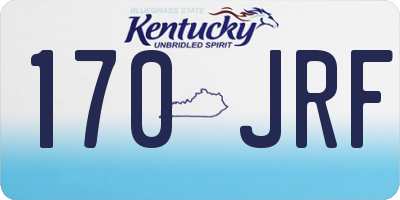 KY license plate 170JRF