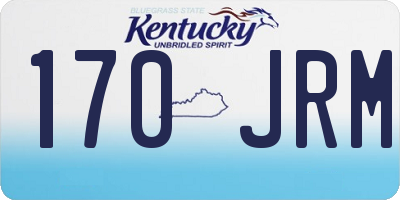 KY license plate 170JRM