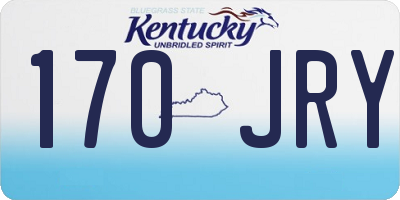 KY license plate 170JRY