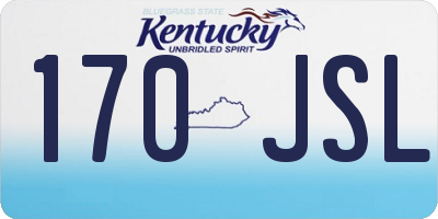 KY license plate 170JSL