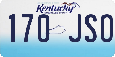KY license plate 170JSO