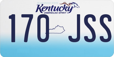 KY license plate 170JSS