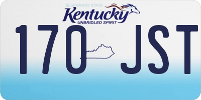 KY license plate 170JST