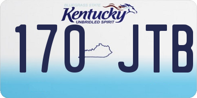 KY license plate 170JTB
