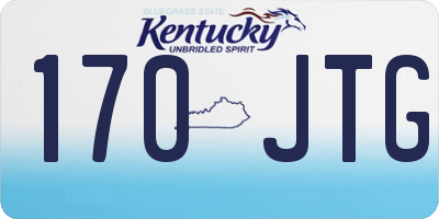 KY license plate 170JTG