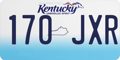 KY license plate 170JXR