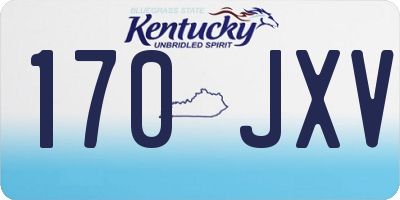 KY license plate 170JXV