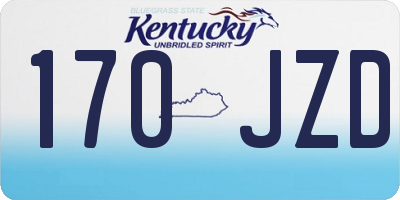 KY license plate 170JZD