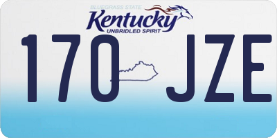 KY license plate 170JZE