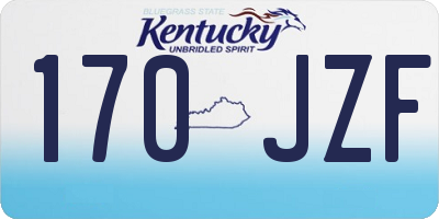 KY license plate 170JZF