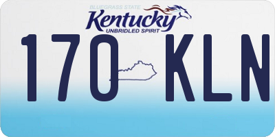 KY license plate 170KLN