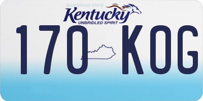 KY license plate 170KOG