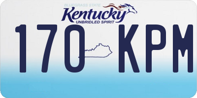 KY license plate 170KPM