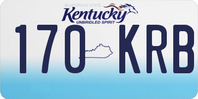 KY license plate 170KRB