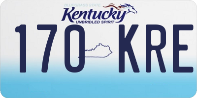 KY license plate 170KRE